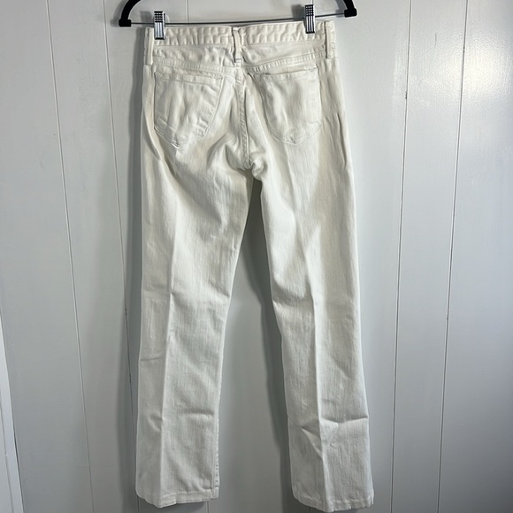 Earnest Sewn Bootcut Low Ride White Women Size 25 - Picture 2 of 7